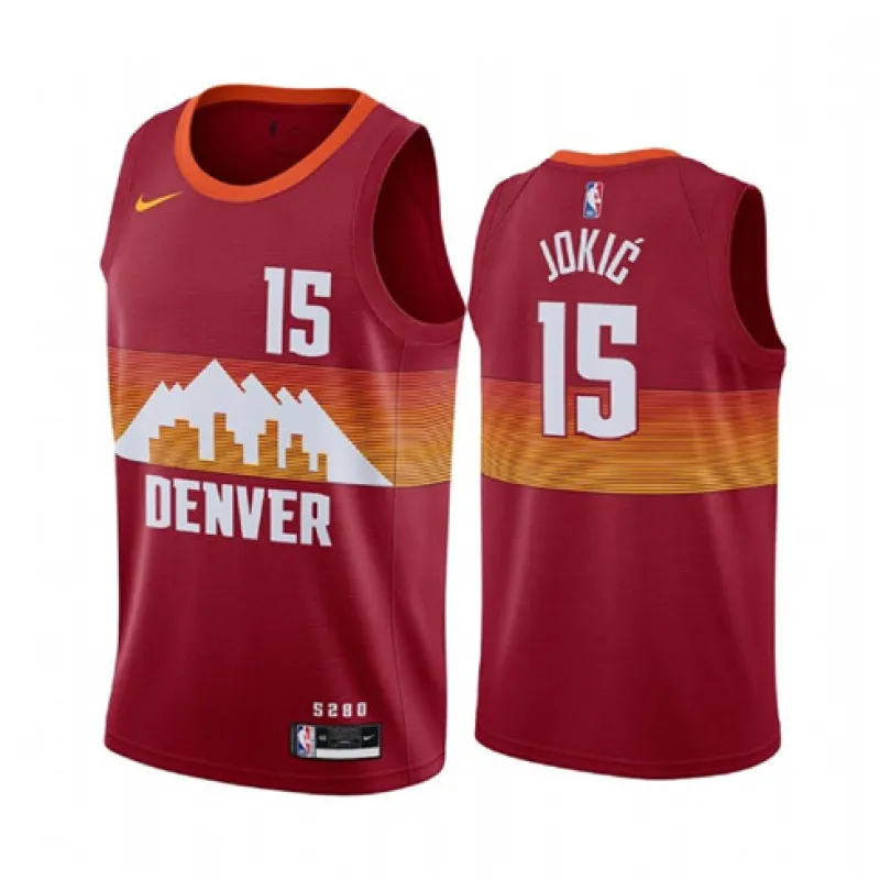 Nikola Jokic, Denver Nuggets, City - Edition 2020/21, Rot