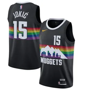 Nikola Jokic, Denver Nuggets, Saison 2019/20, City - Edition, Schwarz