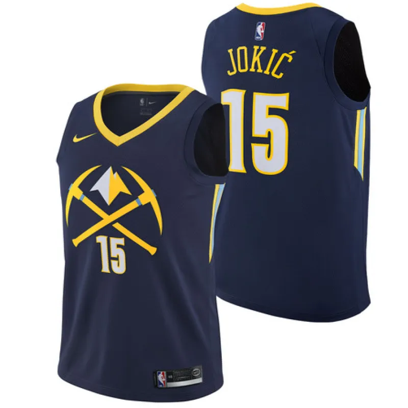 Nikola Jokic, Denver Nuggets, Edizione Città, Blu scuro