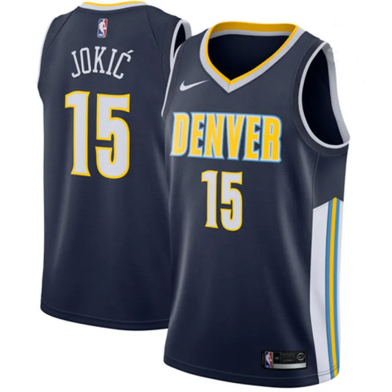 Nikola Jokic, Denver Nuggets, Dunkelblau