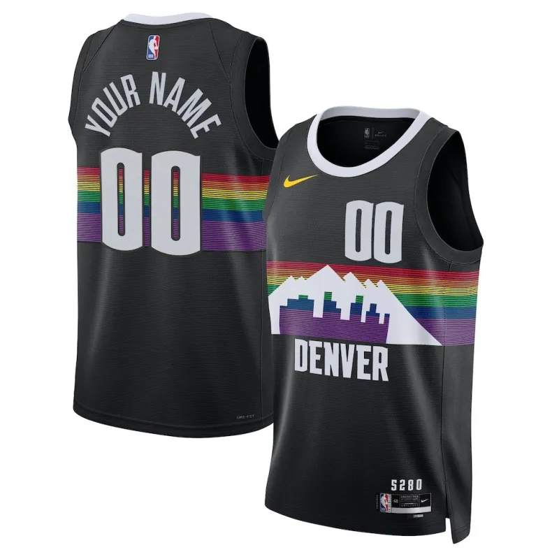 Denver Nuggets 2025/26 Swingman Unisex Trikot - Stadtedition - Schwarz