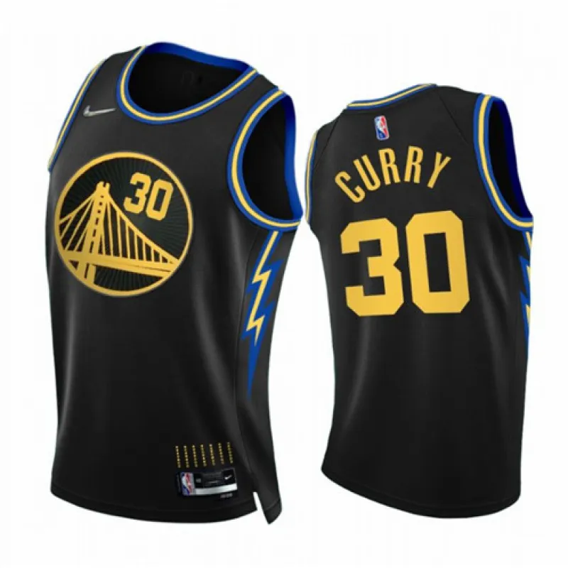 Stephen Curry, Golden State Warriors, City Edition 2021/22, Schwarz