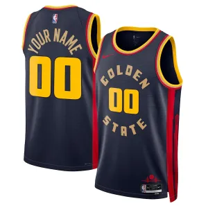 Golden State Warriors, Maglia personalizzata unisex 2024/25, Edizione città, Blu marinaio