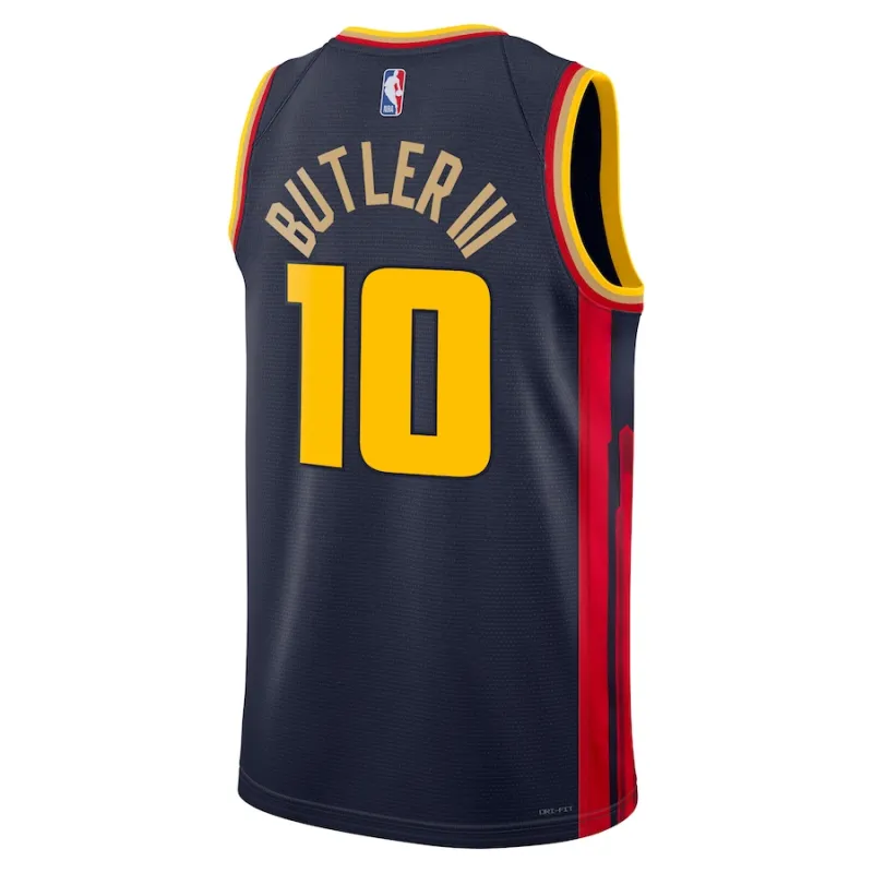 Jimmy Butler, Golden State Warriors, Unisex-Jersey, City Edition, Marineblau