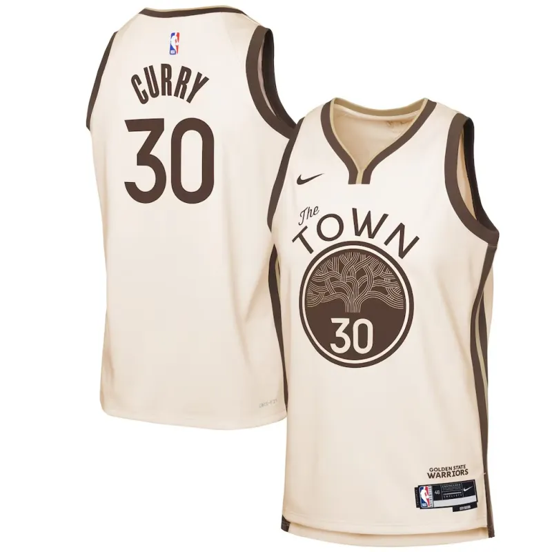 GSW Curry 2025/26 Swingman Édition Ville Crème
