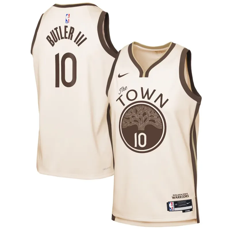 Golden State Warriors Jimmy Butler III 2025/26 Maillot Swingman - Édition Ville - Crème