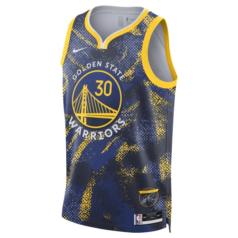 Golden State Warriors Stephen Curry 2025/26 Maillot Unisexe Édition Icône - Bleu