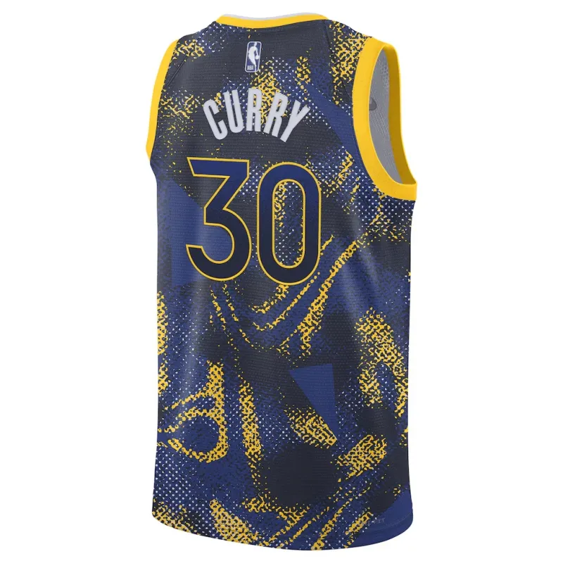 Golden State Warriors Stephen Curry 2025/26 Maillot Unisexe Édition Icône - Bleu