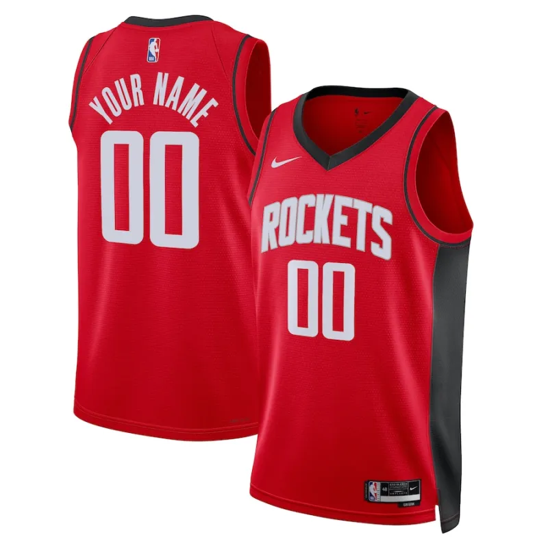 Houston Rockets, Personalisiertes Trikot, Icon Edition, Rot