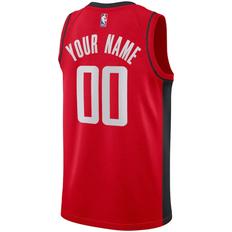 Houston Rockets, Maillot personnalisé, Édition Icone, Rouge