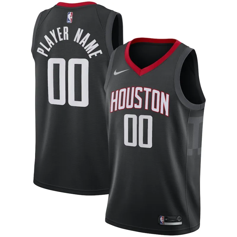 Houston Rockets, Personalisiertes Trikot, Statement Edition, Schwarz