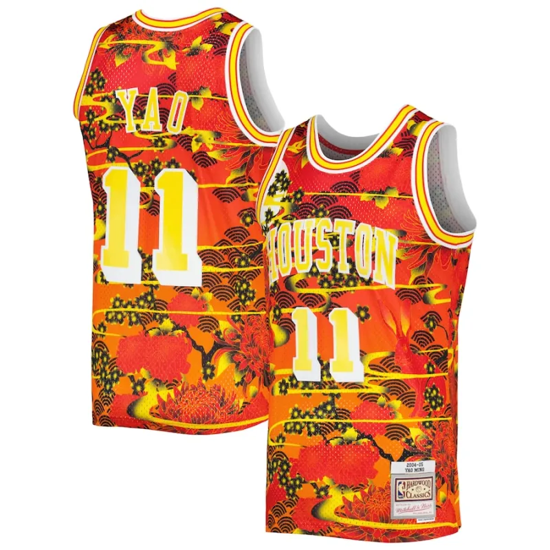 Yao Ming Houston Rockets Trikot 2004/05 - Mondneujahr Edition