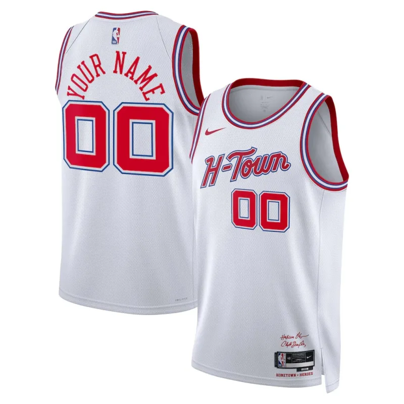 Houston Rockets 2025/26 City-Edition Unisex-Trikot - Weiß