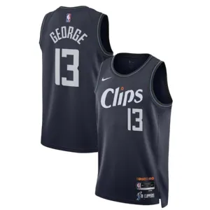 Paul George , Los Angeles Clippers, City Edition 2023/24, Schwarz