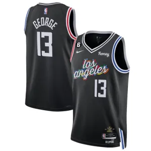 Paul George , Los Angeles Clippers, City Edition 2022/23, Schwarz