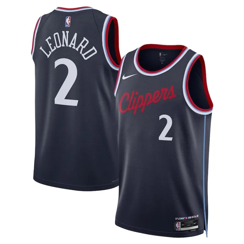 Kawhi Leonard, Los Angeles Clippers 2024/25 Edizione Icona, Blu Marinaio