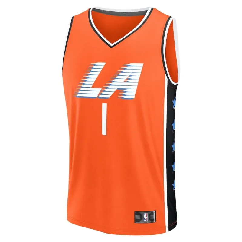 Los Angeles Clippers James Harden 2025/26 Trikot - Stadtedition - Orange