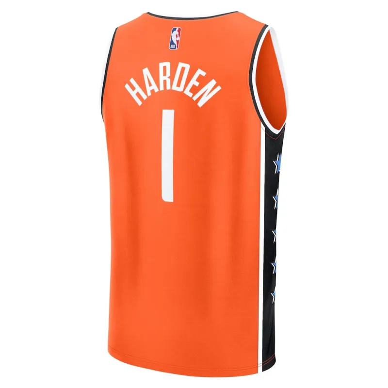 Los Angeles Clippers James Harden 2025/26 Trikot - Stadtedition - Orange