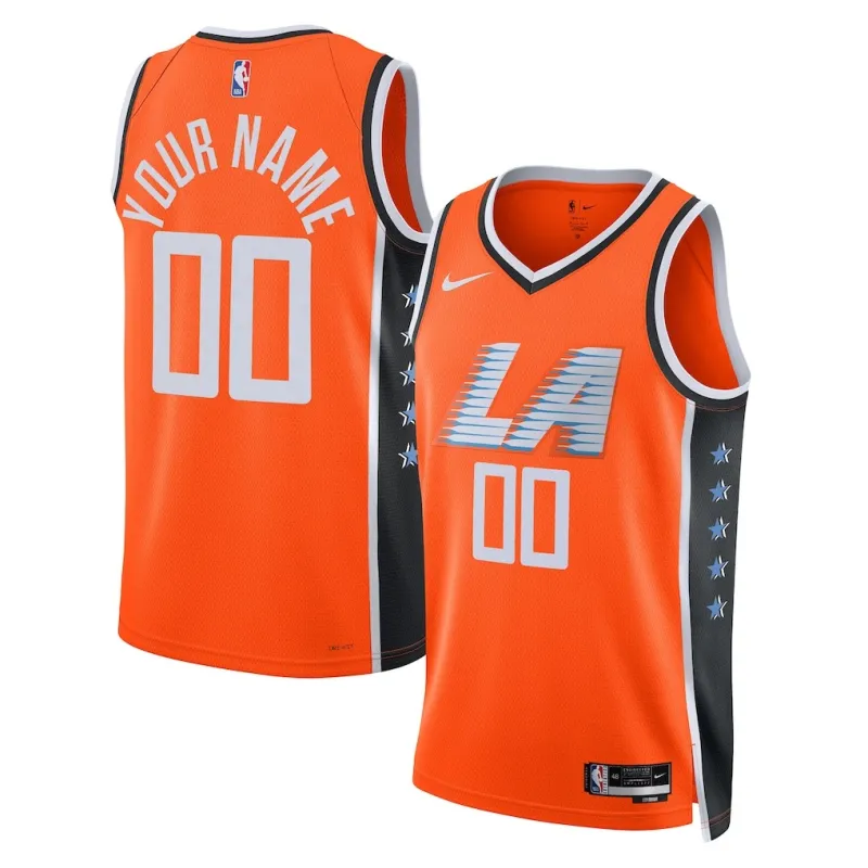 Los Angeles Clippers 2025/26 City-Edition Unisex-Trikot - Orange