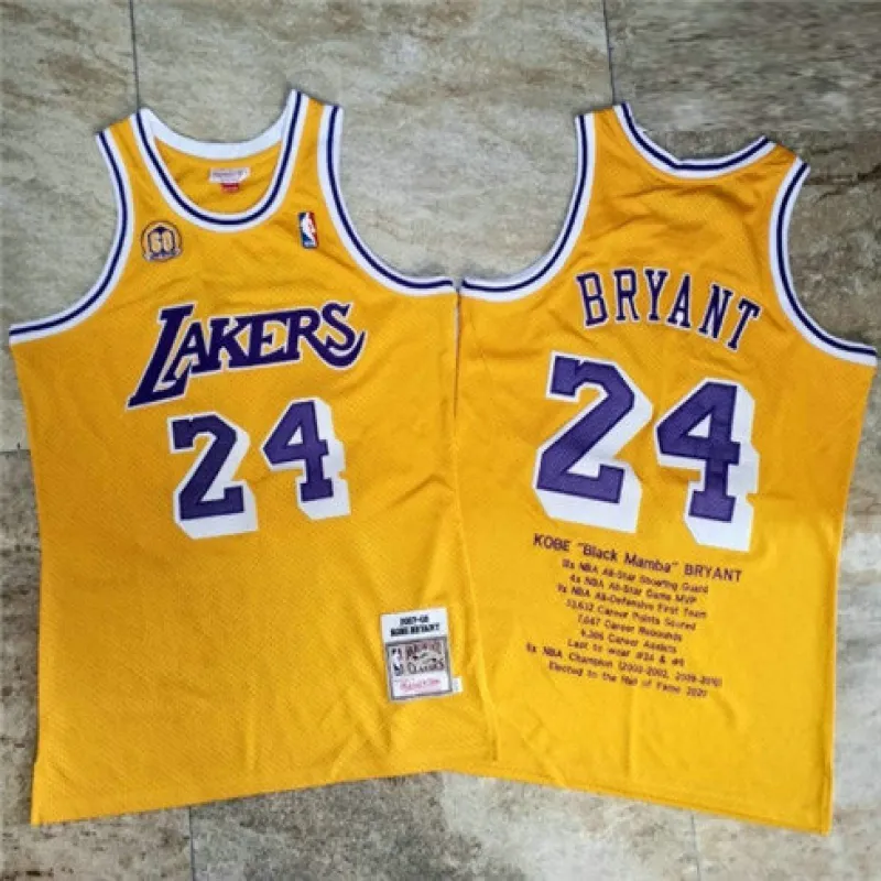 Kobe Bryant, Los Angeles Lakers, Goldene Gedenkausgabe, Gelb