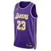 Los Angeles Lakers Maillot Swingman LeBron James - Édition Personnalisée - Violet
