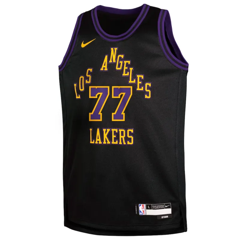 Los Angeles Lakers Luka Dončić 2025/26 Maillot Swingman Édition Ville - Noir