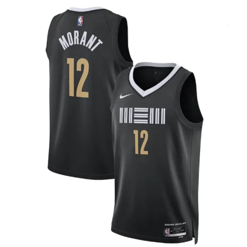 Ja Morant. Memphis Grizzlies. City 2023/24. Noir