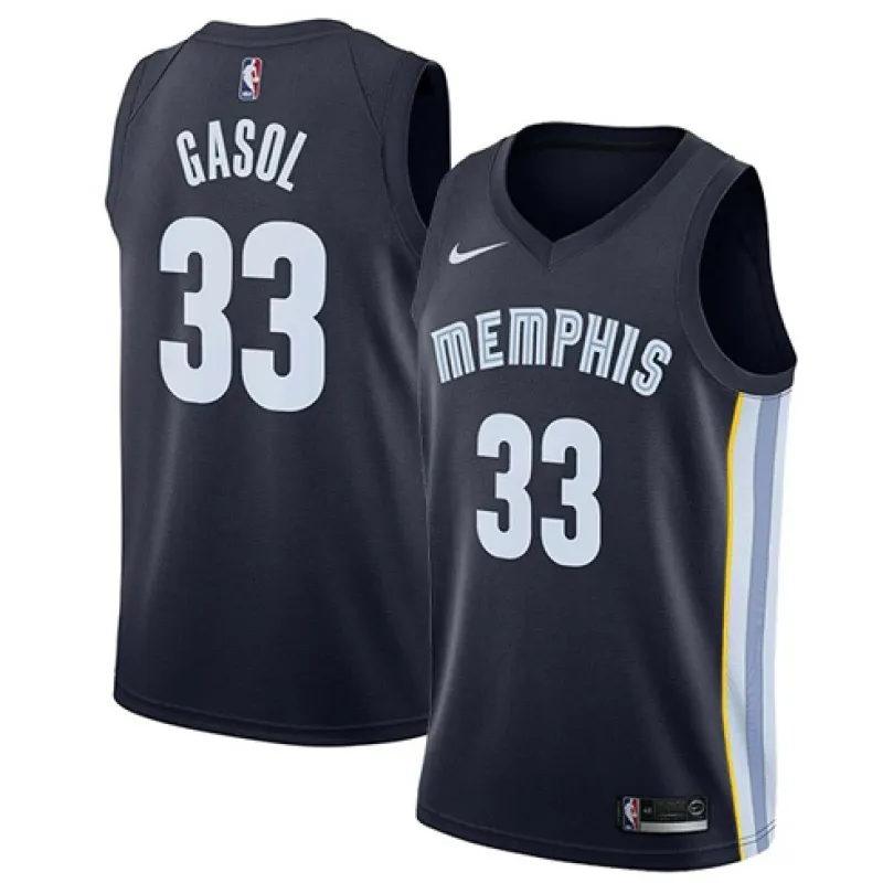 Marc Gasol. Memphis Grizzlies. Icon. Dunkelblau
