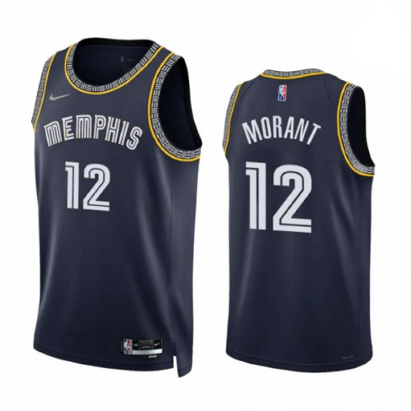 Ja Morant. Memphis Grizzlies. Édition City 2021/22. Bleu marine