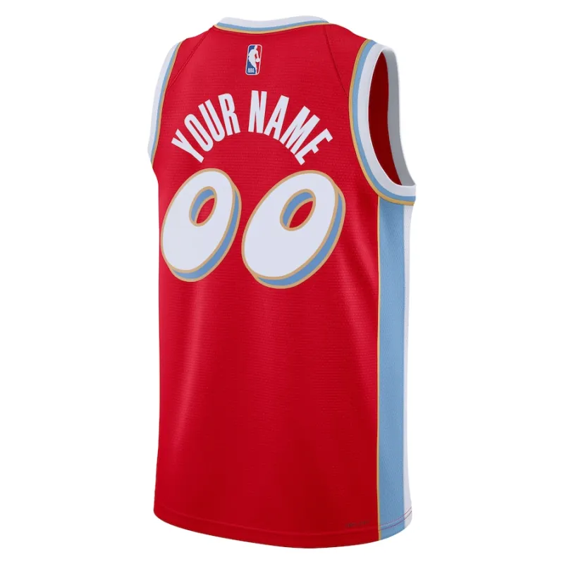 Memphis Grizzlies 2024/25 Personalisé, Édition Ville, Rouge