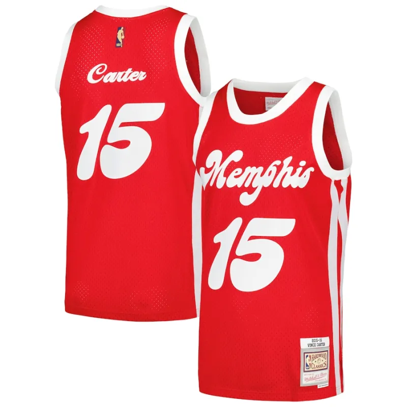 Vince Carter Memphis Grizzlies 2015/16 Classic Edition Trikot – Rot, Größe S