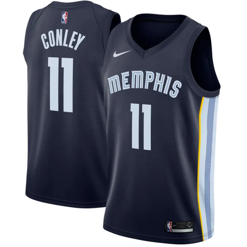 Mike Conley. Memphis Grizzlies. Icon. Blau navy