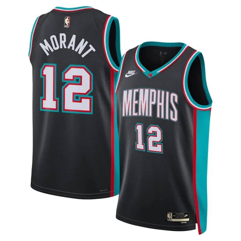 Memphis Grizzlies Ja Morant Swingman Trikot - Classic Edition - Schwarz