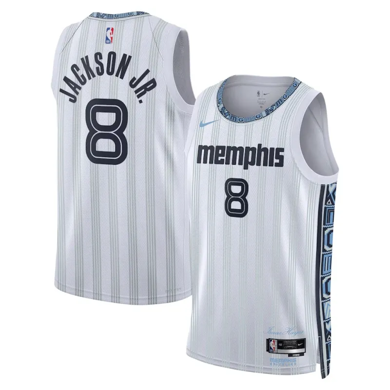 Memphis Grizzlies Jaren Jackson II 2025/26 Maillot Swingman - Édition Ville - Blanc