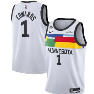 Anthony Edwards, Minnesota Timberwolves, édition Ville 2022/23, Blanc