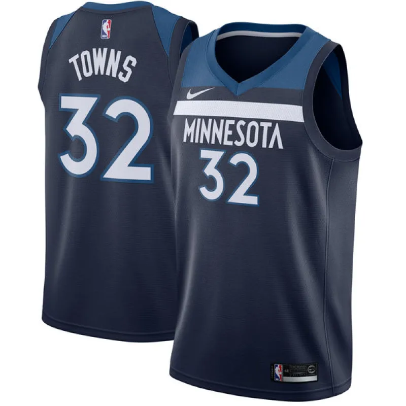Karl - Anthony Towns, Minnesota Timberwolves, Dunkelblau