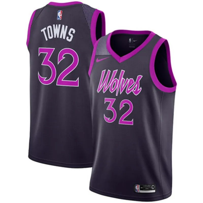 Karl - Anthony Towns, Minnesota Timberwolves, Edición Ciudad 2018/19, Púrpura/Violeta