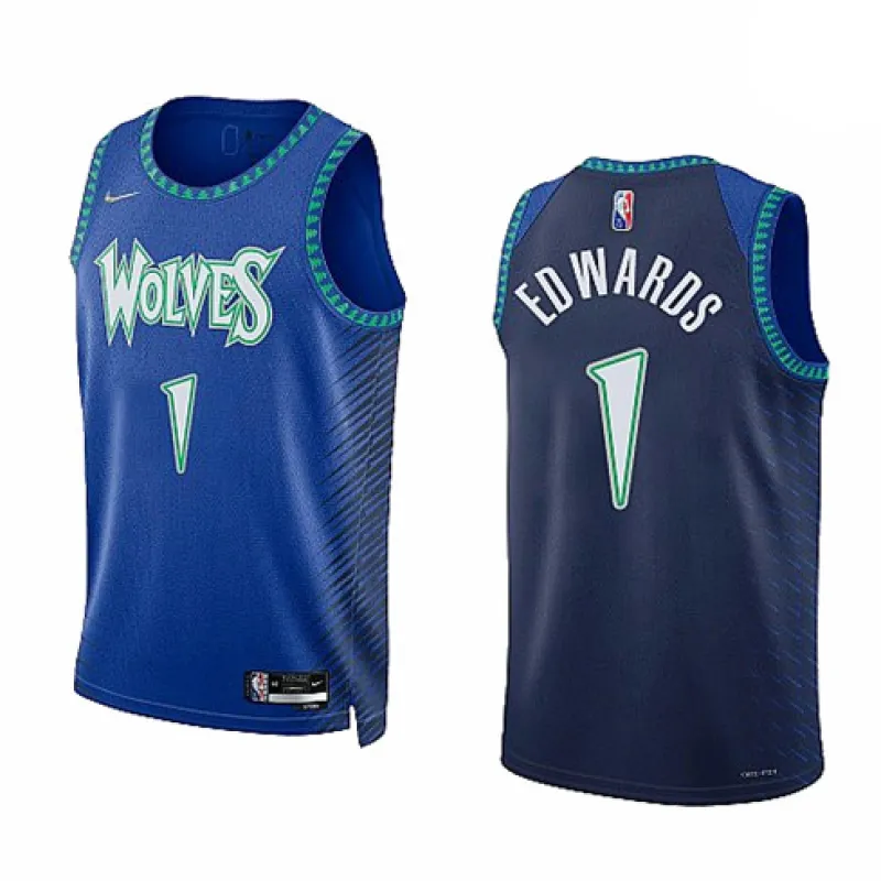 Anthony Edwards, Minnesota Timberwolves, 2021/22 - Edición Ciudad, Azul
