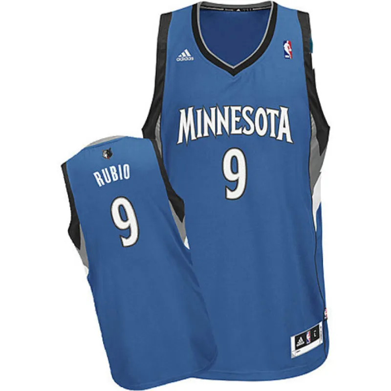 Ricky Rubio jersey Minnesota Timberwolves Blue