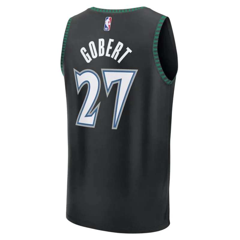 Minnesota Timberwolves Maillot Swingman Rudy Gobert - Édition Classique - Noir