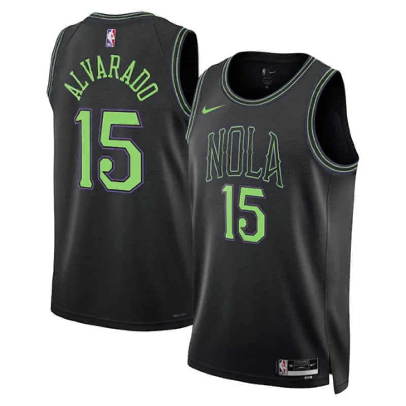 Jose Alvarado. New Orleans Pelicans. Edizione City 2023/24. Nero