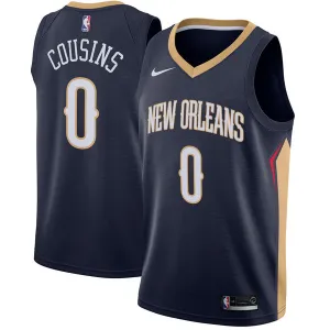 DeMarcus Cousins. New Orleans Hornets. Icona. Blu scuro