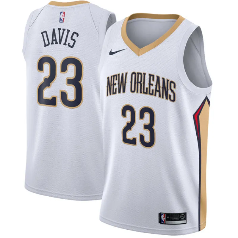 Anthony Davis. New Orleans Pelicans. Édition Association. Blanc