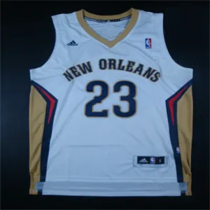 Anthony Davis. New Orleans Pelicans. Blanc