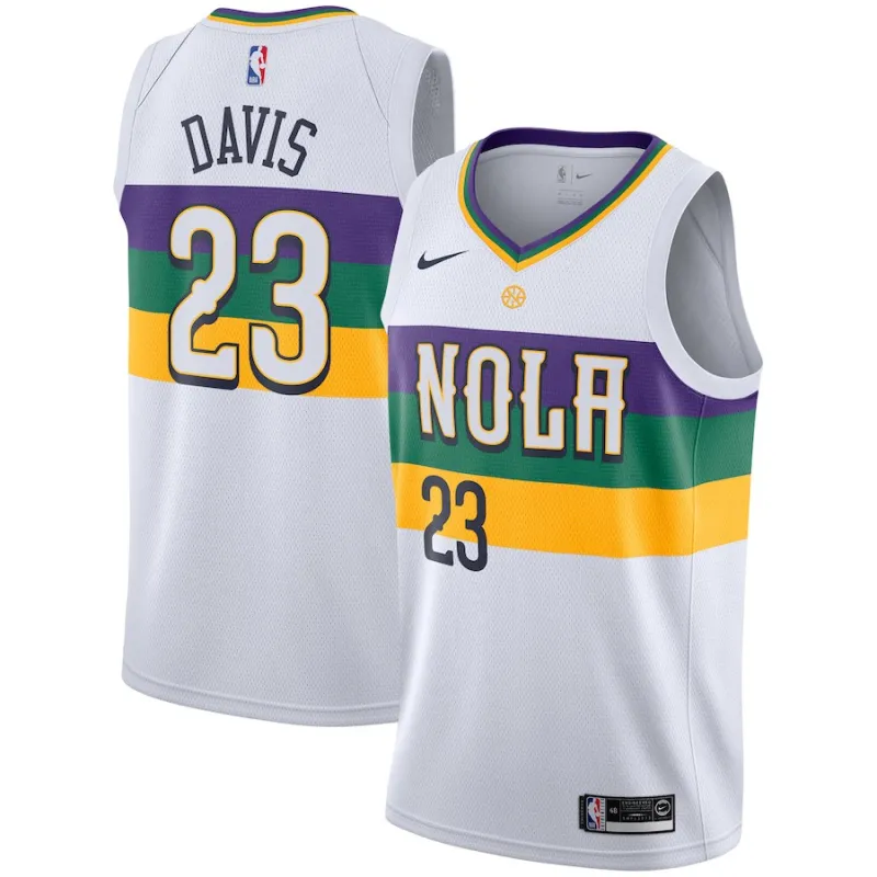 Anthony Davis. New Orleans Pelicans. Édition de la ville 2018/19. Blanc