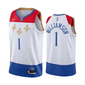 Zion Williamson, New Orleans Pelicans, edizione città 2020/21, bianco