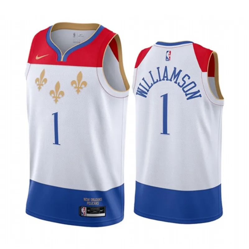 Zion Williamson, New Orleans Pelicans, 2020/21 City Edition, White