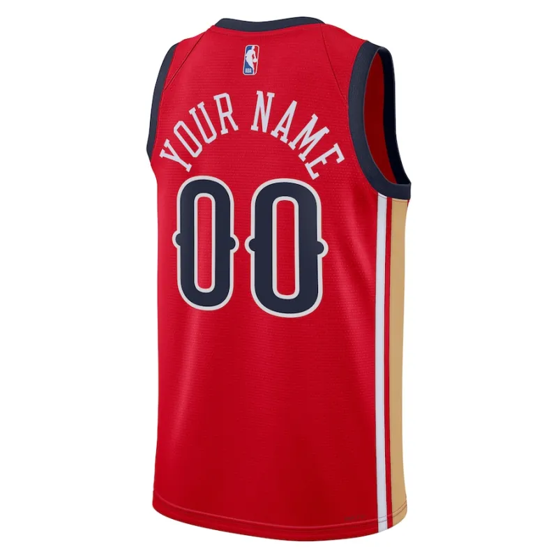 New Orleans Pelicans, Maglia personalizzata, Edizione Statement, Rosso