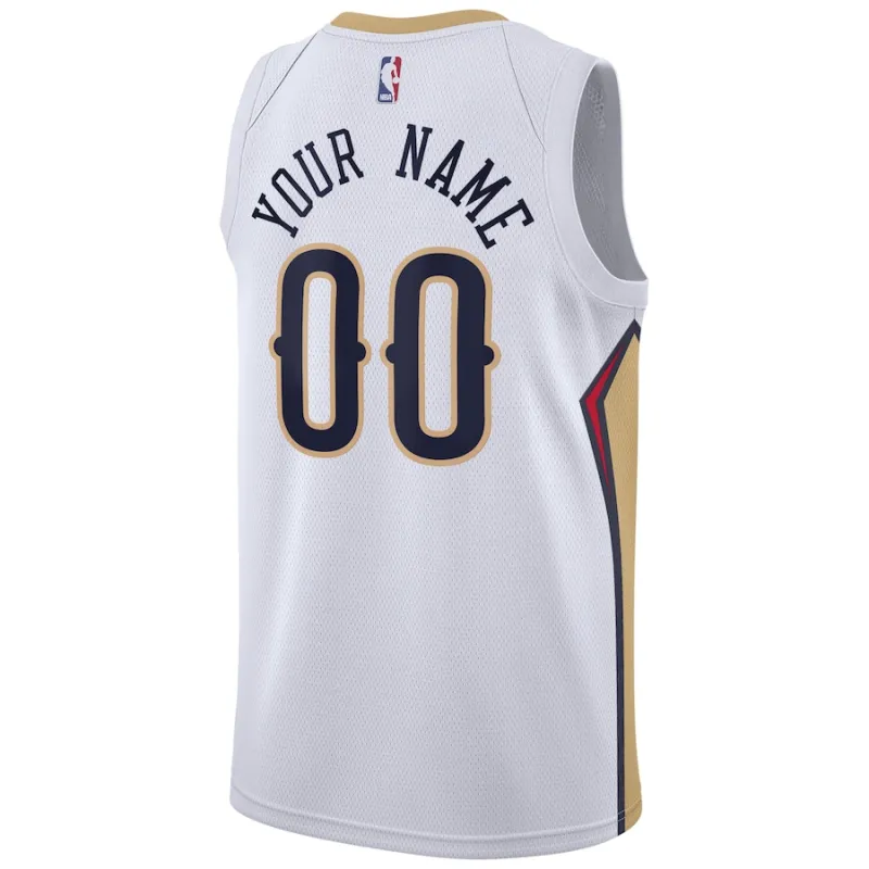 New Orleans Pelicans, Maillot personnalisé, Édition Association, Blanc