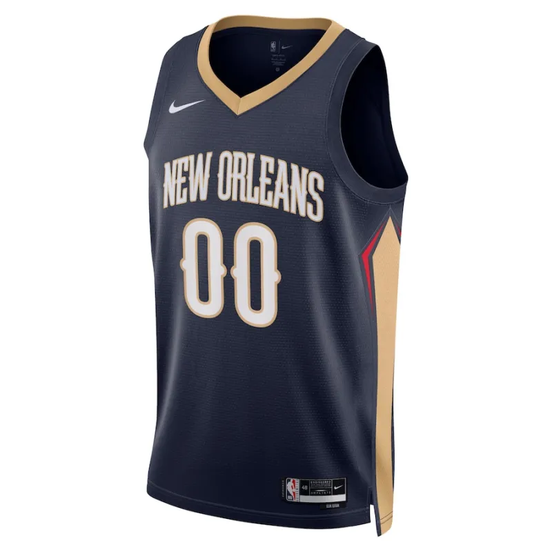 New Orleans Pelicans, maßgefertigtes Jersey 2022/23, Icon-Edition, Marineblau